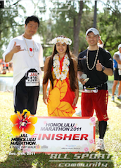 $ホノルルマラソン2012のブログ-finish